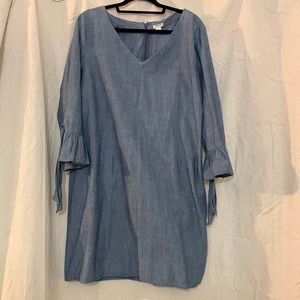 J. Crew chambray shift dress sz 16